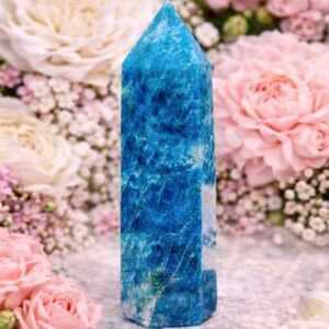 Blue Crystal Obelisk Home Accent